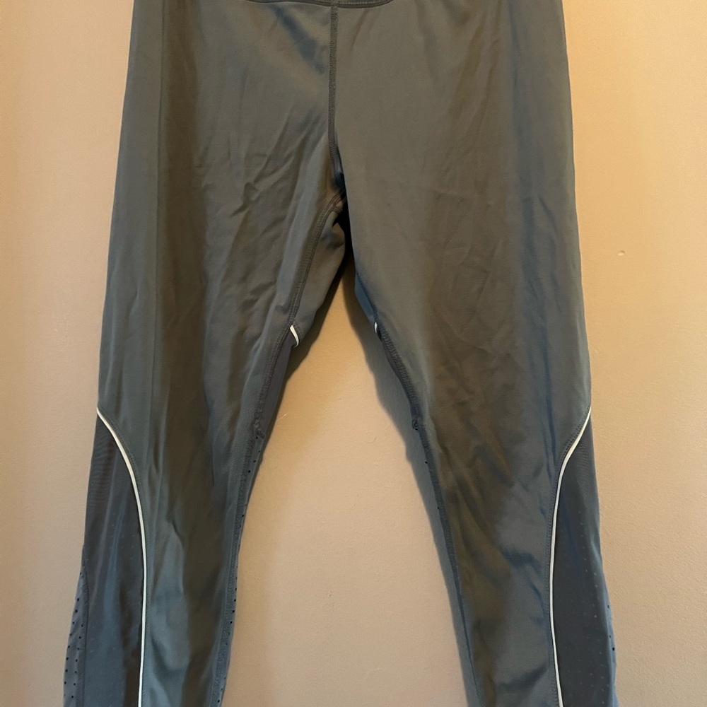 Avia Charcoal Leggings with White Accents